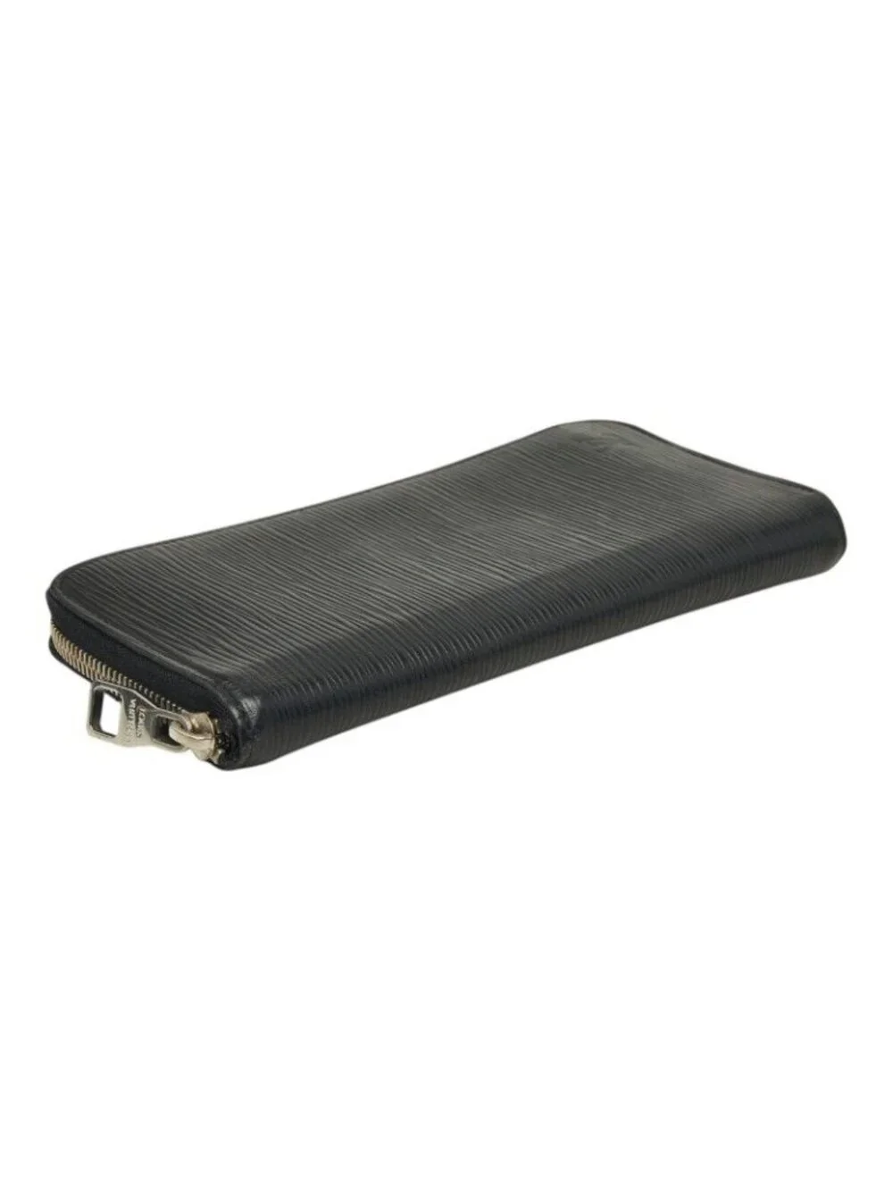 Louis Vuitton Epi Zippy Wallet Vertical Zip Around Noir Black Leather